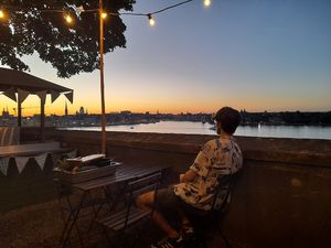 Awesome view over Stockholm at Hermans in Stockholm