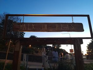 Walk in Peas Sign at Hermans in Stockholm