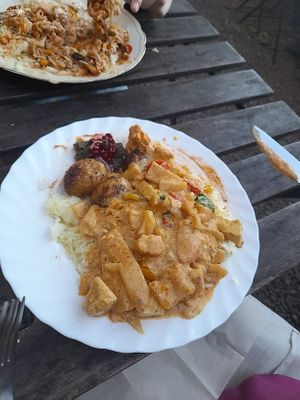 Dishes from Buffet at Hermans in Stockholm