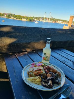 Table with a view! at Hermans in Stockholm