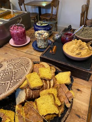 Bread  at Hermans in Stockholm