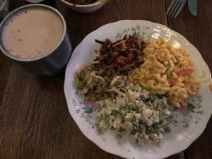 Mix of salads  at Hermans in Stockholm