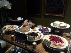 Vegan cakes at Hermans in Stockholm