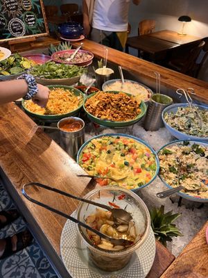 Buffet  at Hermans in Stockholm