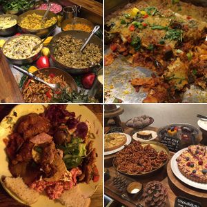 buffet style at Hermans in Stockholm