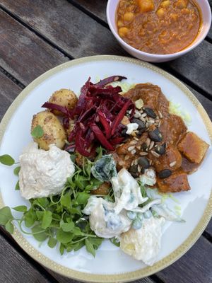All vegan buffet   at Hermans in Stockholm