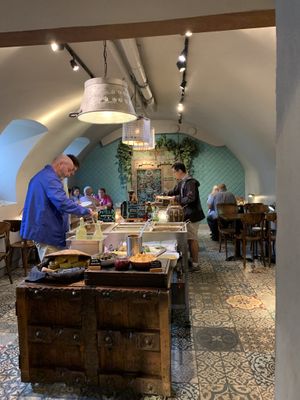 Buffet area!   at Hermans in Stockholm