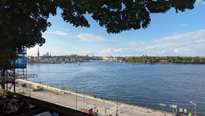 The lovely view at Hermans in Stockholm