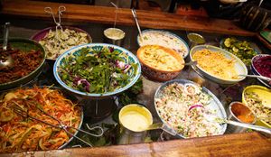 Buffet (part 1) at Hermans in Stockholm