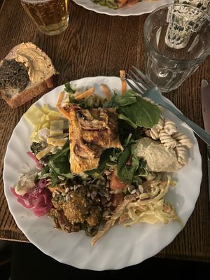 Plate always full  at Hermans in Stockholm