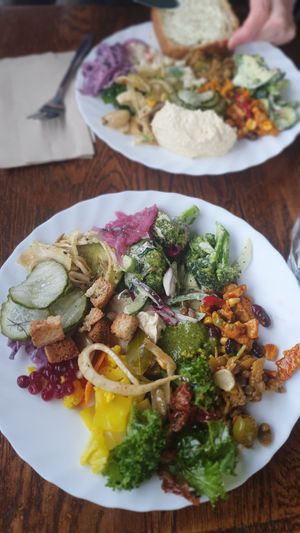 Buffet at Hermans in Stockholm