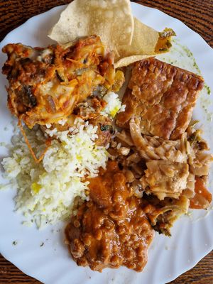 Not the prettiest of photos, but the food was very tasty. at Hermans in Stockholm