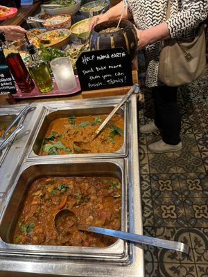 buffet  at Hermans in Stockholm
