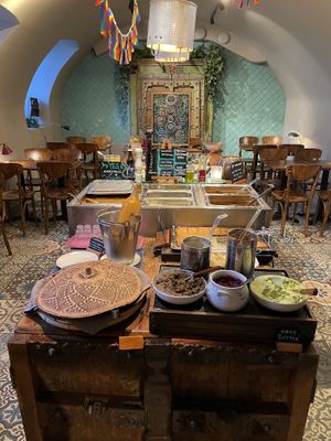 Buffet  at Hermans in Stockholm