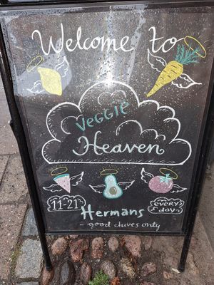 Heerlijk gegeten,  prachtige plek. at Hermans in Stockholm