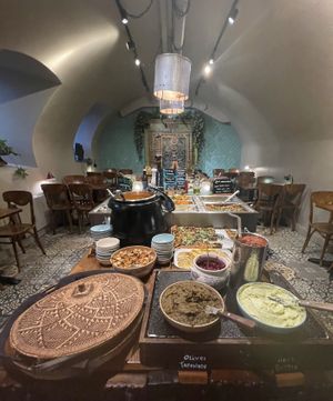 Buffet  at Hermans in Stockholm