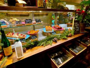Dessert display  at Hermans in Stockholm