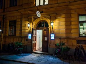 Outside of Hermans at Hermans in Stockholm