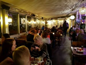 terrace area at Hermans in Stockholm