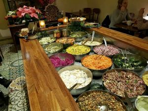 buffet at Hermans in Stockholm