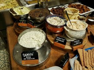 buffet at Hermans in Stockholm