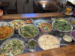 Buffet  at Hermans in Stockholm