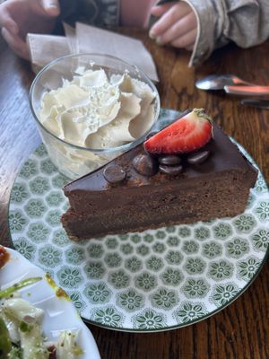 Sweet potato cake  at Hermans in Stockholm