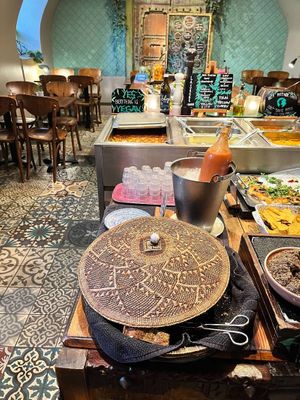 Buffet  at Hermans in Stockholm