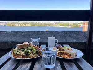 The food and the views are incredible! at Hermans in Stockholm