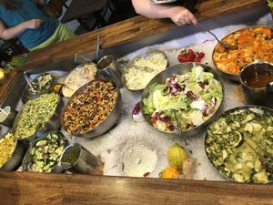 Buffet at Hermans in Stockholm