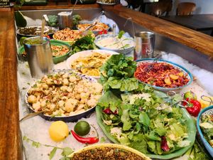 Buffet at Hermans in Stockholm