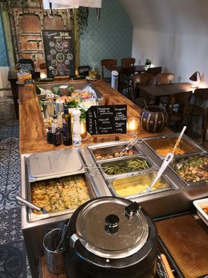 Buffet at Hermans in Stockholm