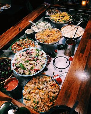 Buffet at Hermans in Stockholm