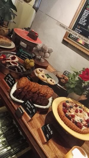 A few of their cakes and pastries. at Hermans in Stockholm