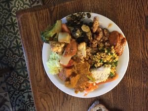 All you can eat buffet  at Hermans in Stockholm