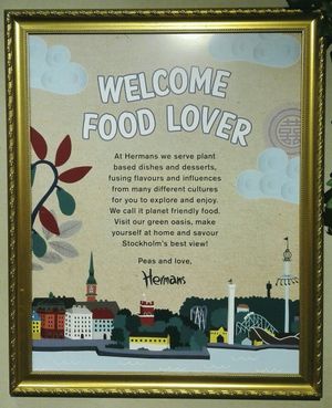 A pea-losophy you can truly taste! at Hermans in Stockholm