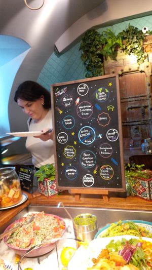 cosmic map at Hermans in Stockholm