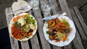 plates at Hermans in Stockholm