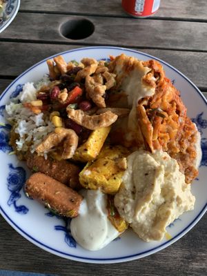 Open buffet ! The best food i’v ever had. So many options in the buffer, and reduced price for students. Soooo yummyyyy at Hermans in Stockholm