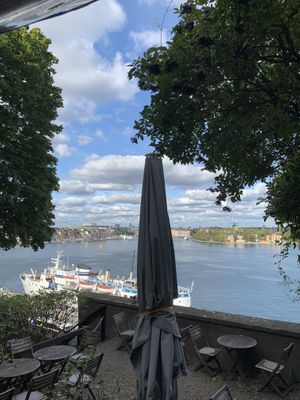 Outside at Hermans in Stockholm