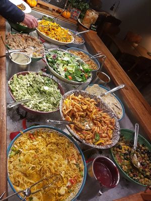 Cold buffet at Hermans in Stockholm