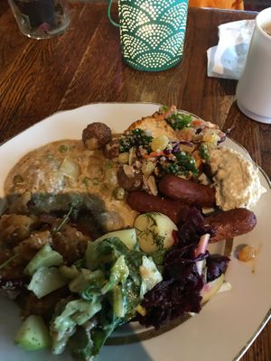 Christmas lunch at Hermans in Stockholm