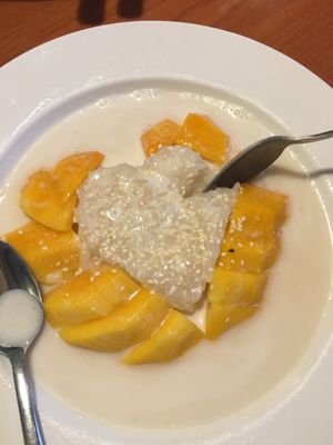 Mango sticky rice  at Thai Love NY in Syracuse