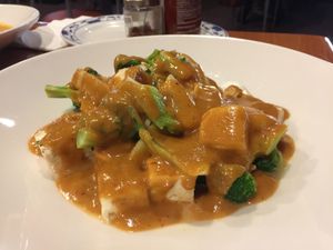 Pra Ram Long Song- yummy!! at Thai Love NY in Syracuse