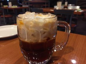 Vegan Thai Iced Tea with Coconut Milk! It’s perfect for dessert! at Thai Love NY in Syracuse