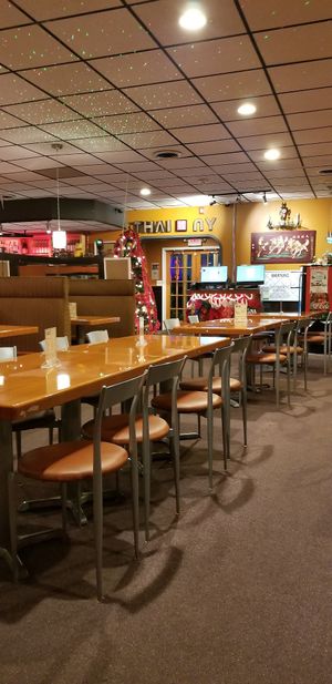 Seating area at Thai Love NY in Syracuse