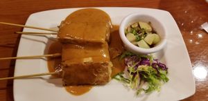 Tofu satay at Thai Love NY in Syracuse