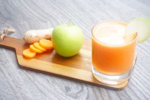 Carrot, Apple & Ginger Juice  at JOVA in London