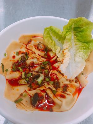Wonton in Chili Sauce  at San Ho Gourmet 三和美食 in Central Singapore