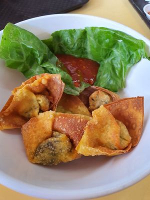 Fried wanton at San Ho Gourmet 三和美食 in Central Singapore